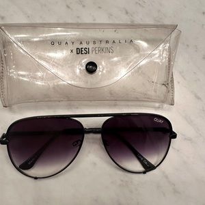 Quay Australia sunglasses X Desi Perkins high key black fade original